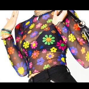 DollsKill Delias mesh top